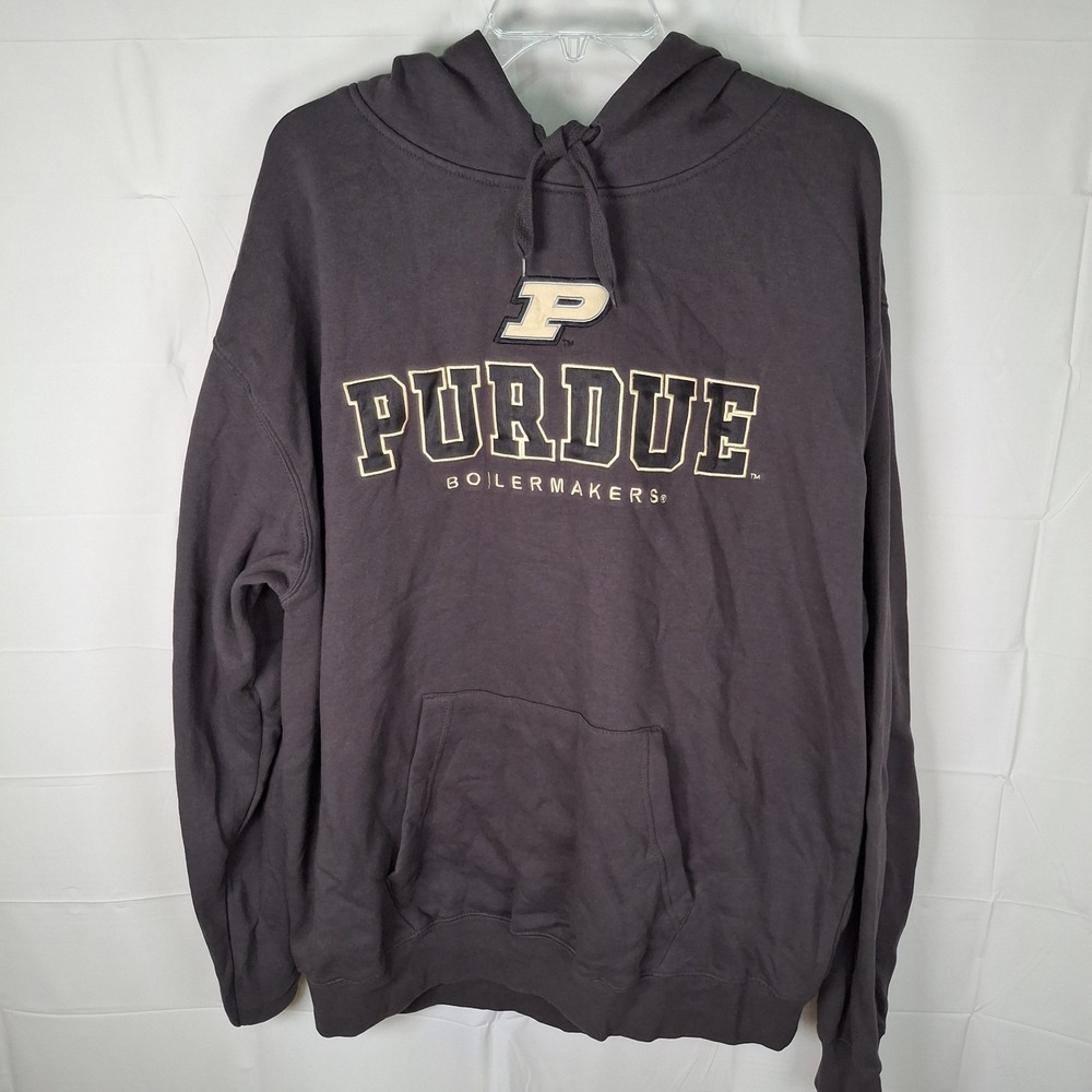 Purdue University Hoodie Men's 2XL Stadium Athletics Black Pullover Sweatshirt